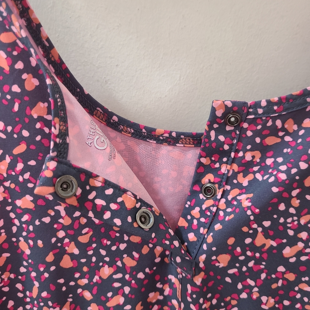 Athleta Girl Play More Romper in Slate Gray Multi Sz L/12 - Picture 8 of 16